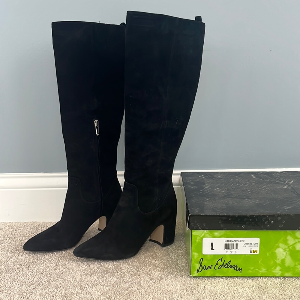 Sam Edelman Hai Knee-High Suede Boots